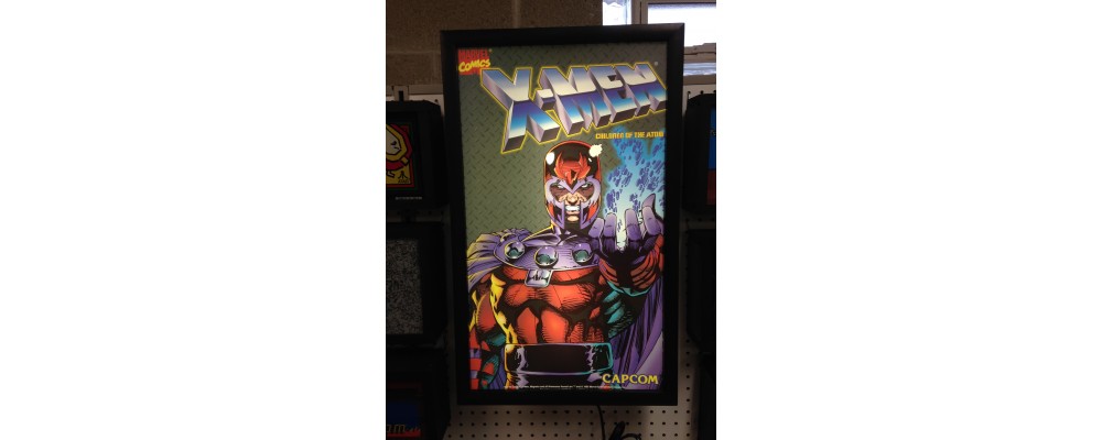 X-Men - Children Of Atom - Original Arcade Side Art - Lightbox - Capcom